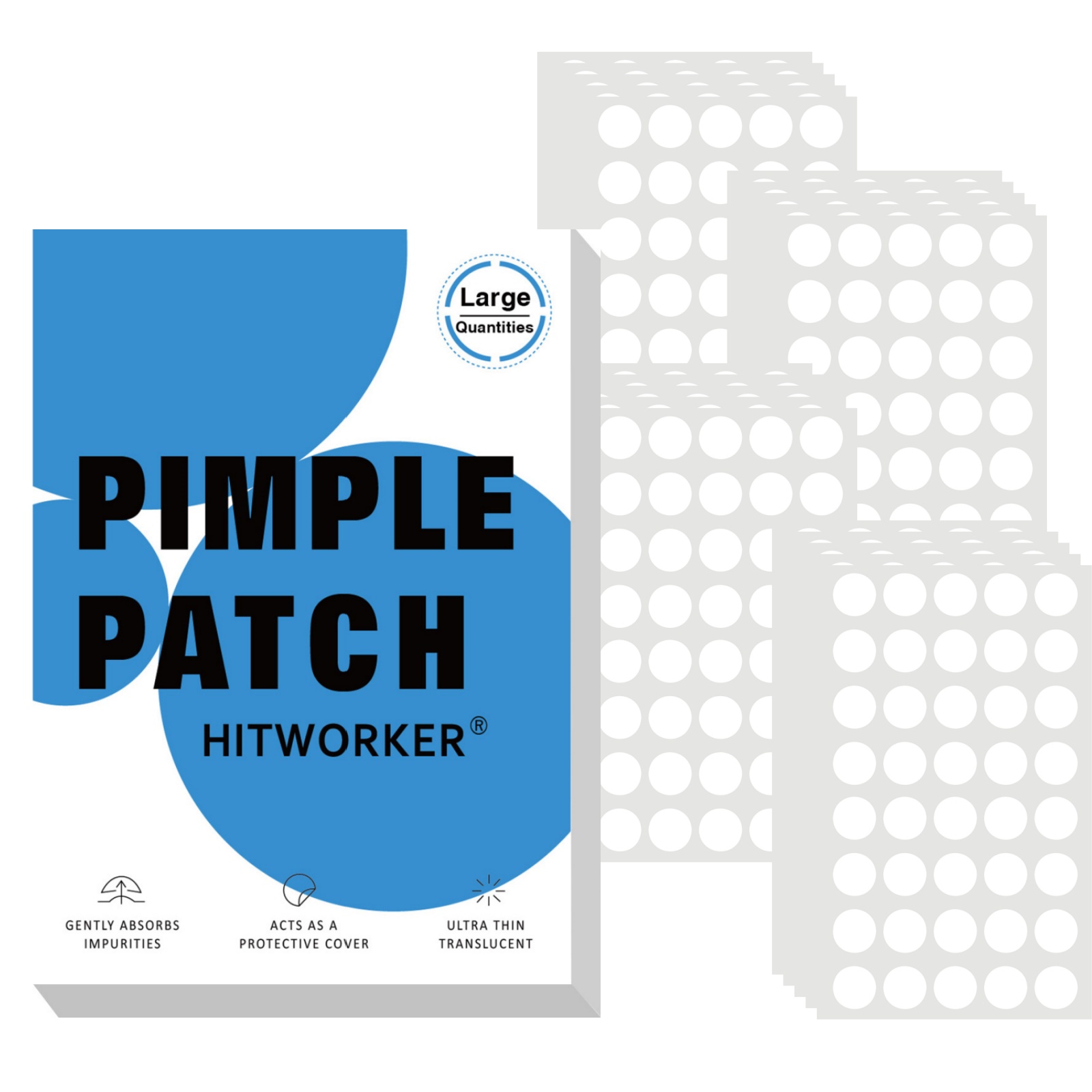 Skincare Oil Control - 800Pcs Hydrocolloid Acne Pimple Patches, Invisible