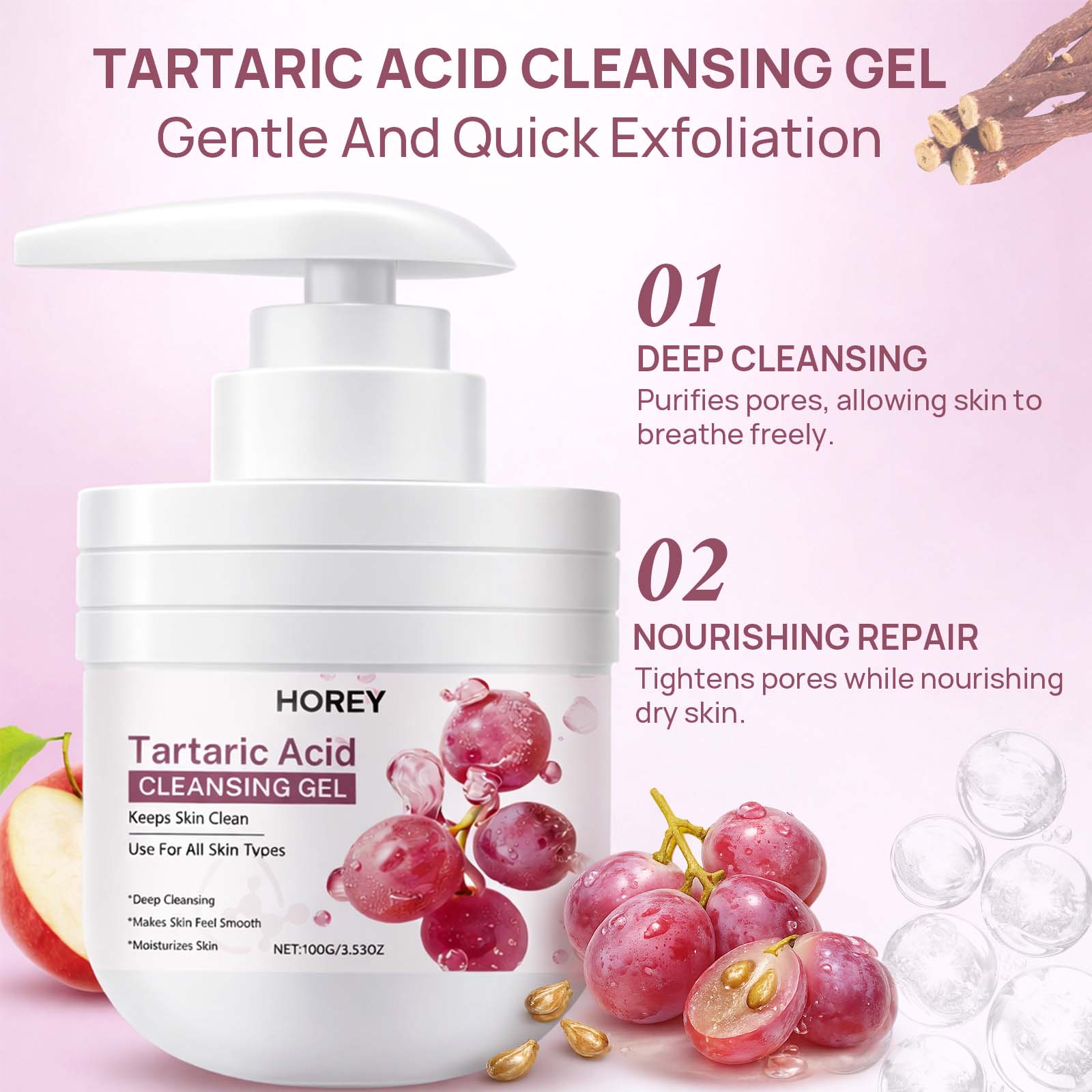Tartaric Acid Cleansing Gel De - огляд і ціна Licorice Root Extract