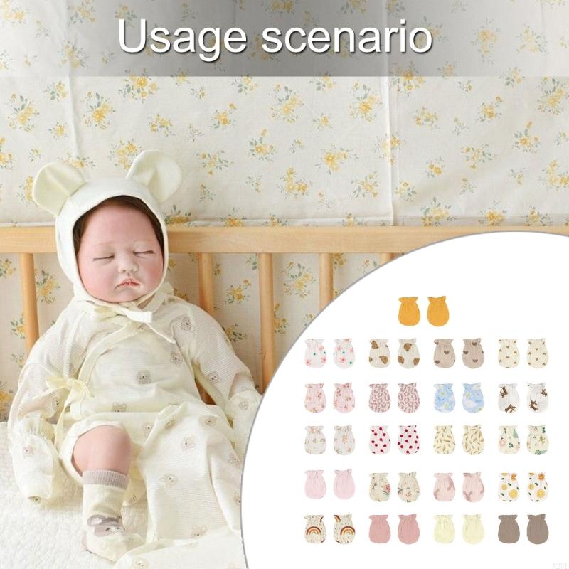 1 Pair Newborns Cotton Mittens - огляд і ціна Skincare Newborn