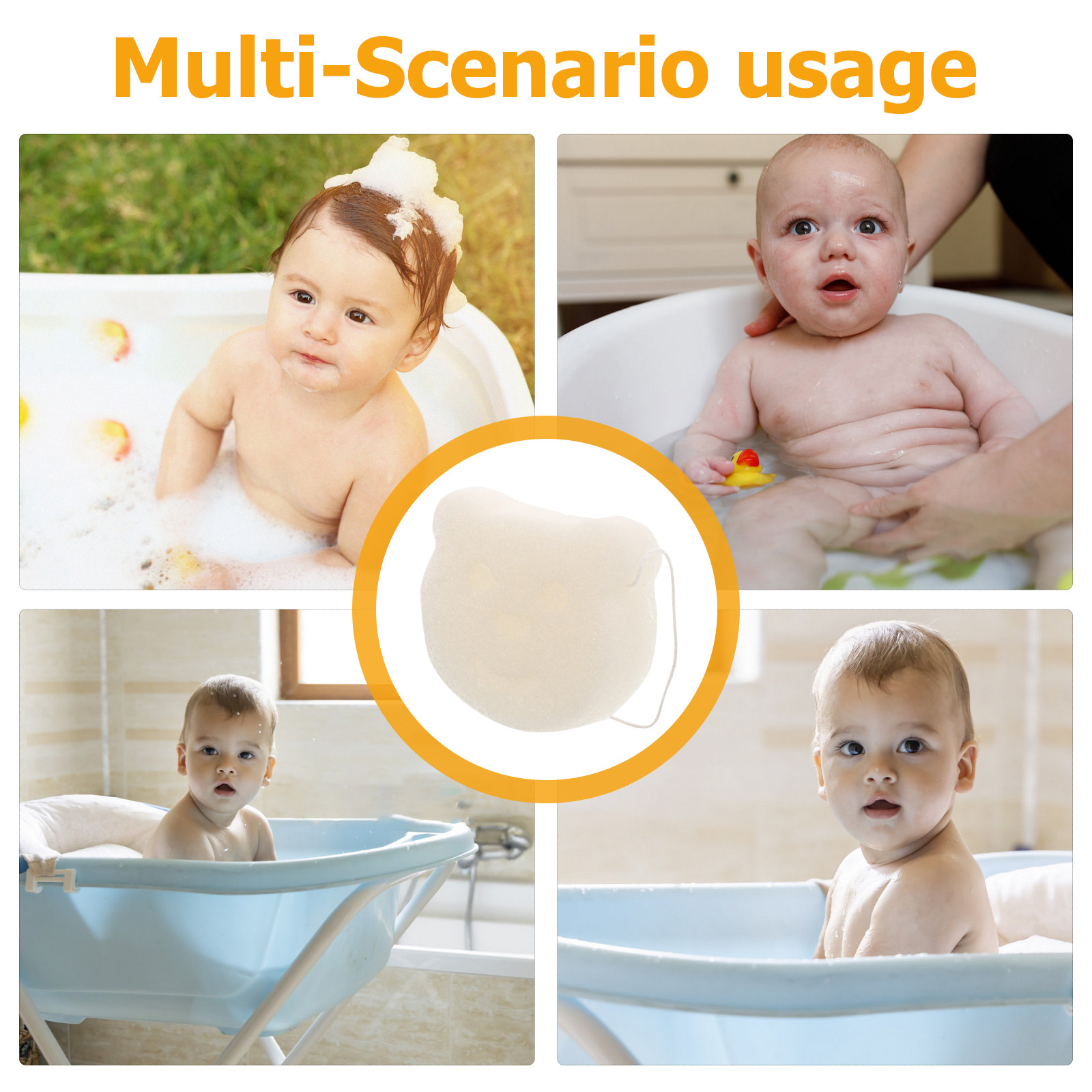 Bath Sponge Soft Muslin Sponge - огляд і ціна Skincare Newborn