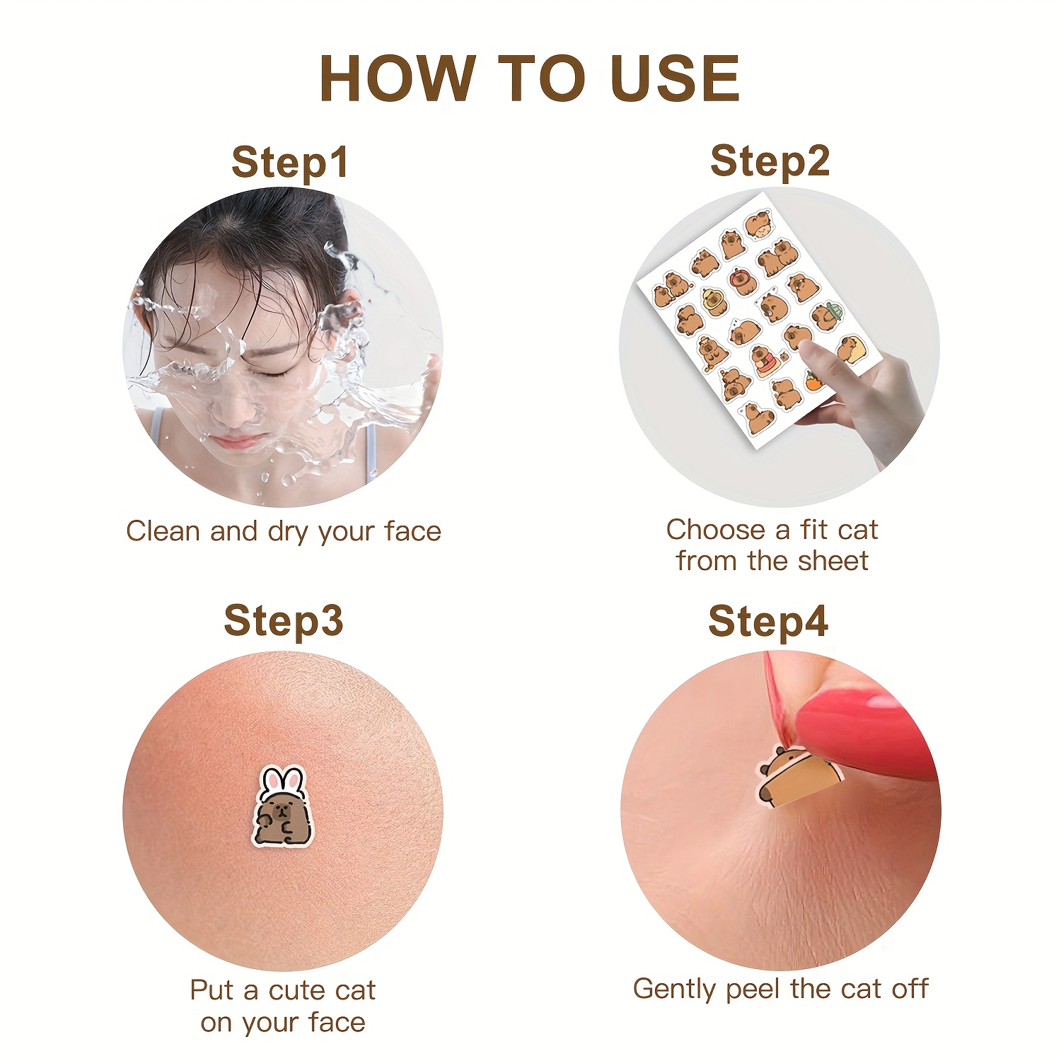 Capybara Shaped Pimple Patches - огляд і ціна Skincare Oil Control